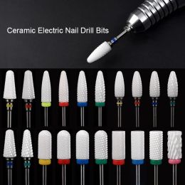 Bits Ceramic Nozzle Nail Art Drill Bits Miller Manicure Cutter for Nail Drill Manicure Machine Accessory Acrylic Remove Gel Tips