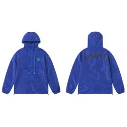 Trapstar Autumn New Embroidered Blue Rush Coat Casual Sports Loose Men S And Women Couple Trend