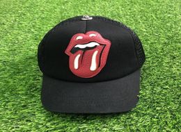 Latest Mouth Logo Ball Caps Travel Visor Mesh Punk Baseball Hats4309798