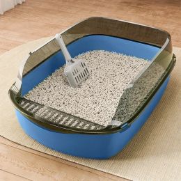 Boxes Pet Litter Box Open Large Capacity Cat Toilet Plastic Cat Litter Box with Shovel Pet Sandbox for Dogs Kitten Cat Accessories