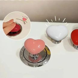 Plungers Heart Shape Toilet Presser Love Toilet Press Button Bathroom Water Tank Buttons Push Switch Bathing Room Decor Nail Protector