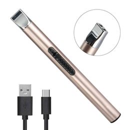 Original Factory ARC Rechargeable Plasma USB Custom Electric Candle Lighter,Mini Stick Lighter For Candles Kitchen