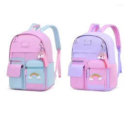 School Bags Backpack Multi Pockets Anti-theft Cartoon Bookbag For Kids Girls