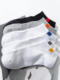 Men's Socks 5 Pairs Low Tube Men Sport Set Breathable Fashion And Well-matched Casual For Spring Summer Wear