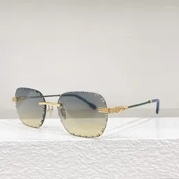 Sunglasses 2024 Card Glasses Frame Ultra Light Pure Titanium Half Computer High Quality Prescription Women