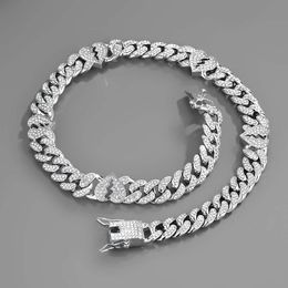Designer Pendant Necklaces Cool Male and Female Trendsetters Hip-hop Rap Accessories Full of Diamond Gold Chains Cuban