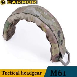 Accessories Earmor M61 Modular Headphone Headband Tactical Headphone Accessories / Shooting Earmuff Headband Multicam/atacs Ix Camo Fabric