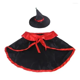 Cat Costumes 2x Halloween For Vampire Theme Pet Funny Party Costume Accessories Kitten Cosplay Dress Up Cloak Puppy Kitte