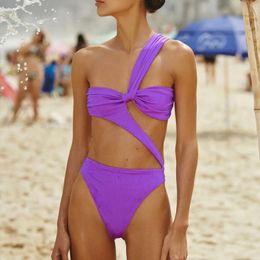 Women's Swimwear Swimsuit Women Bikini Thong Set Brazilian Two High Cut Bathing Suit Triangle Top String Mens
