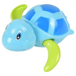 Baby Bath Toys Baby Cute Cartoon Animal Tortoise Classic Baby Water Toy Infant Swim Patting Turtle Wound-up Chain Clockwork Kids Beach Bath Toy