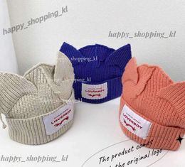 Beanie/skull Caps Kpop Street Children Hyunjin Hendery Same Beanies WAYV Leeknew Knitted Cat Ear Hat Fashion Cute Loverboy Casual Headwear 274