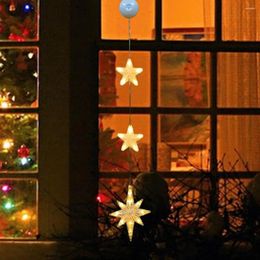 Christmas Decorations Suction Cup Window Lights Indoor Battery Operated Easy Installation Led For Xmas