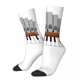 Men's Socks Organ Harajuku Sweat Absorbing Stockings All Season Long Accessories For Unisex Gifts