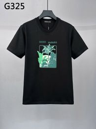 DSQ PHANTOM TURTLE Short-sleeved cotton T-shirt with banana tree print Mens T Shirts Short Sleeve Tshirts Summer Hip Hop Tops Tees Streetwear | 5645