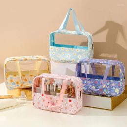 Cosmetic Bags Multifunction Cute Waterproof Transparent Storage Pouch PU Zipper Travel Makeup Organizer Clear Case Toiletry Bag