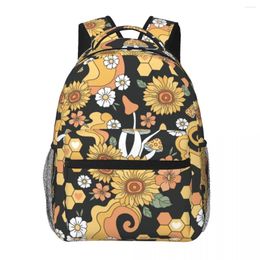 School Bags Mushrooms 3d Print Bag Set For Teenager Girls Primary Kids Backpack Book Children Bookbag Satchel