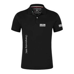 Men's Polos World Rally Championship WRC Print Summer Short-slved Polo Shirt Mens Fashion Casual Breathable Solid Color Comfortable Polo T240425