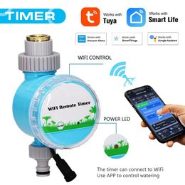 WiFi Wireless Garden Water Timer Smart Phone Remote Controller Home Greenhouse Outdoor Irrigation Automatic Kit Built-in 240415