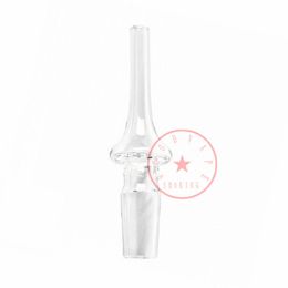 Latest Transparent 14MM Male Pyrex Glass Pipes Filter Handpipes Cigarette Holder Dabber Tips Portable Diffuser Smoking Waterpipe Oil Rigs Straw Hand Tube DHL