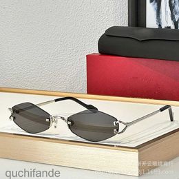 Top Level Original Cartere Designer Sunglass High-quality Metal Sunglasses Polygonal Frameless Sunglasses Mens Fashion 8100359 with 1:1 Real Logo