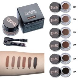 Enhancers 6 Colour Eyebrow Tint Makeup Waterproof Eyebrow Pomade Gel Enhancer Cosmetic Eye Makeup Eye Brow Cream With Brow Brush