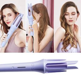 Automatic Hair Curling Iron Long Barrel Ceramic with Adjustable Temperatures Anti-scald for Women Diy 240423