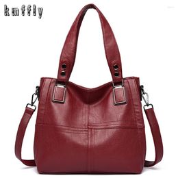 Bag Luxury Handbags Women Leather Shoulder Bags Designer Ladies Hand Crossbody For 2024 Big Casual Tote Bolsa Feminia