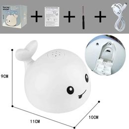 Baby Bath Toys Kids shower charging with lights and water spray whale toy water reaction flash baby bathroom toy light bath toy as a gift