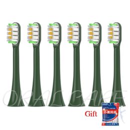 Replacement Toothbrush Head For SOOCAS Electric X3X1X3uX5V1V2D2D3 Van Gogh Green Copper Free Brush 240418