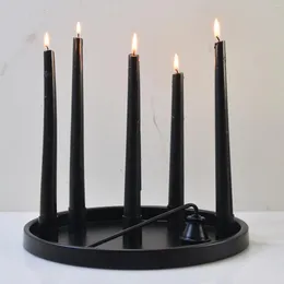 Candle Holders Holder Tray Candlestick Modern With Extinguisher Decorative Stand For Dining Room Dinner Table