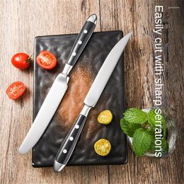 Dinnerware Sets Knife And Fork Durable Tableware Mirror Light Process Wear Resistance Comfortable Steak Rounded