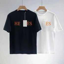 Men's T-Shirts 2024Summer womens T-shirt cotton t-shirt casual Harajuku Womens O-collar T-shirt brand fashion short-slved T-shirtharajuku T240425