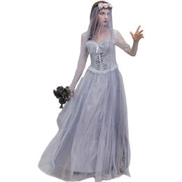 Women's Ghost Bride Costume Halloween Carnival Horror Cosplay HCAD-001