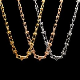 Hiphop Fashion T-letter HardWear Small Wrap link bracelet Yellow Gold lock and ball pendant necklace shiny earring Sweater chain Rock Designer Jewelry