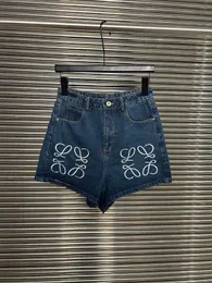 2025 Women's Shorts Luxury Designer Women Embroidery Denim Shorts For Summer Lady Casual High Waist Loose Mini Shorts Fashion New