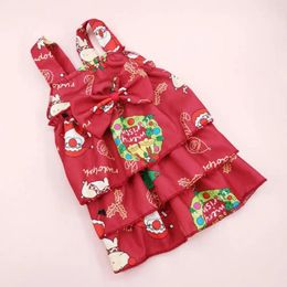 Dog Apparel Christmas Pet Dress Charming Adorable Clothes Warm With Xmas Pattern For Dogs Cats