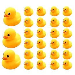 Baby Bath Toys 10pcs 3.5/5CM Squeaky Rubber Ducks Baby Bath Toys Swimming Pool Floating Bath Ducks Water Game Play Shower Toys for Kids