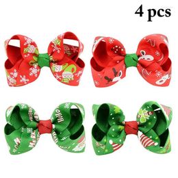 Dog Apparel Christmas Pet Cat Hair Bow Hairpin Variety Clips Snow Cats Grooming Party Hairclips