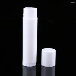 Storage Bottles Lot 100PCS/Set 5ml Clear Black White Empty Lipstick Lip Container Gloss Tube