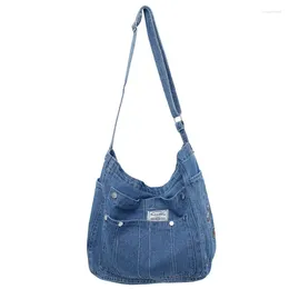 Shoulder Bags One Denim Large Versatile Bag Capacity Crossbody Casual Handbag For Woman High-quality Messenger Luxury Fashion Classic