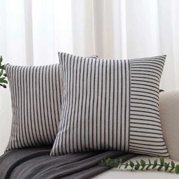 Cushion/Decorative Stripe Cover 18x18 Decorative s for Sofa Super Soft Cushion Cover for the Couch Living Room Home Docor case