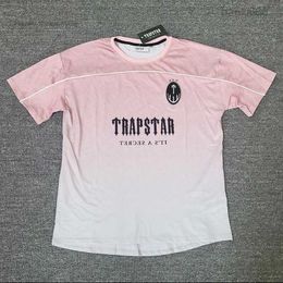 Trapstar London Streetwear T-shirt Hip Hop Pink Short Oversized Jersey