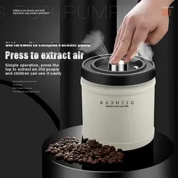 Storage Bottles Kitchen Jar Steel Vacuum Jug Grains Coffee Airtight Keep Fresh Sealed Beans Container Food Stainless