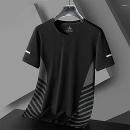 Men's T Shirts Quick Dry Sport Running T-shirt Summer Fashion Simple Style Short Sleeves OverSize Tee Unisex Round Neck Special Offer Top
