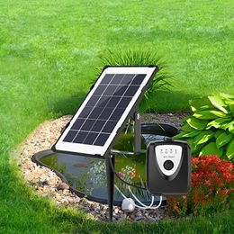 Outdoor Solar Air Pump For Fish Pond 3 Modes Solar Pond Aerator Oxygenator For Backyard Hydroponic Aquaculture 240426