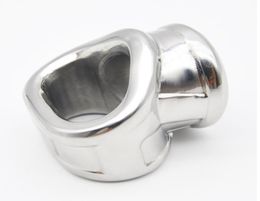 Three Hole Stainless Stell Scrotal Binding Cock Ring Penis Ring Male Cage Penis Sleeve Sex Toys for Male B2-2-1492558896