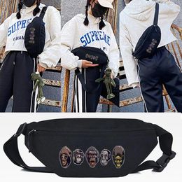 Waist Bags Five Orangutans Print Large Men Chest Pack Capacity Casual Tote For Multifunction Phone Pouch Women Handbags