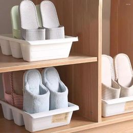 Kitchen Storage Plastic Shoe Rack Durable Can Accommodate 3 Pairs Save Space Box Shoes