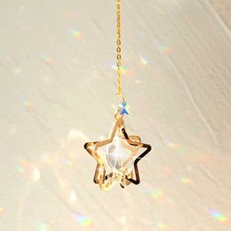 Garden Decorations Sun Prism Star Crystal Light Catcher Gardening Decoration Suncatcher Rainbow Outdoor Sun Catchers Window Yard Crystal Home Decor