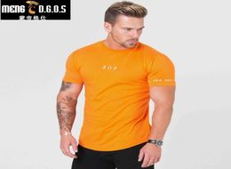 2018 Summer New Mens Gyms T shirt fit Fitness Bodybuilding Letter Printed Male Short Cotton Clothing Brand Tee Tops 3 Color7209635